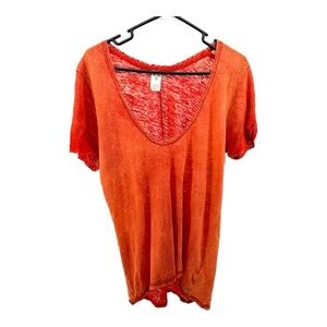 We The Free | S Small Burnt Orange T Shirt Free People